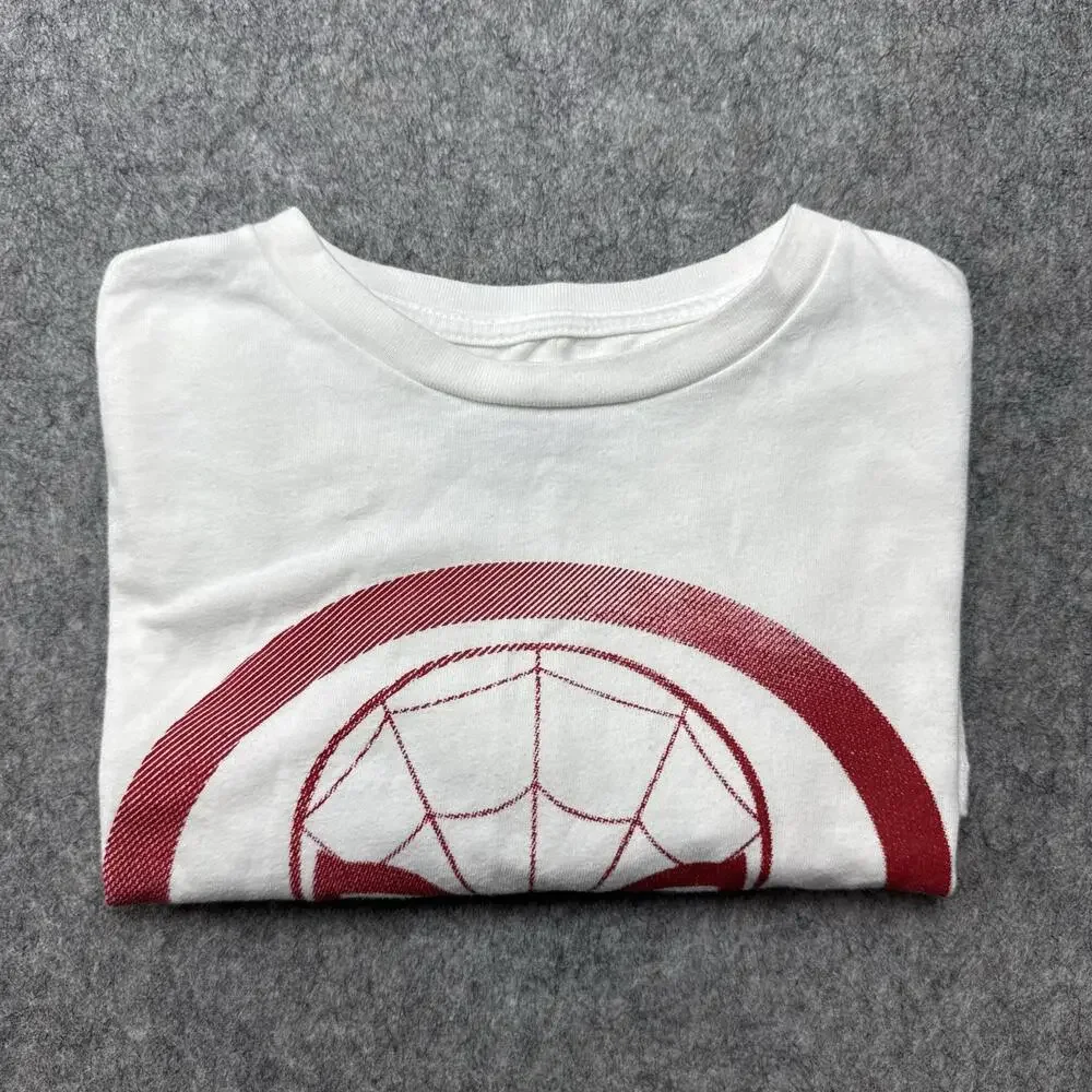 Gap Kids Shirt Youth Large White Spider-Man Mask Logo Marvel Graphic Tee